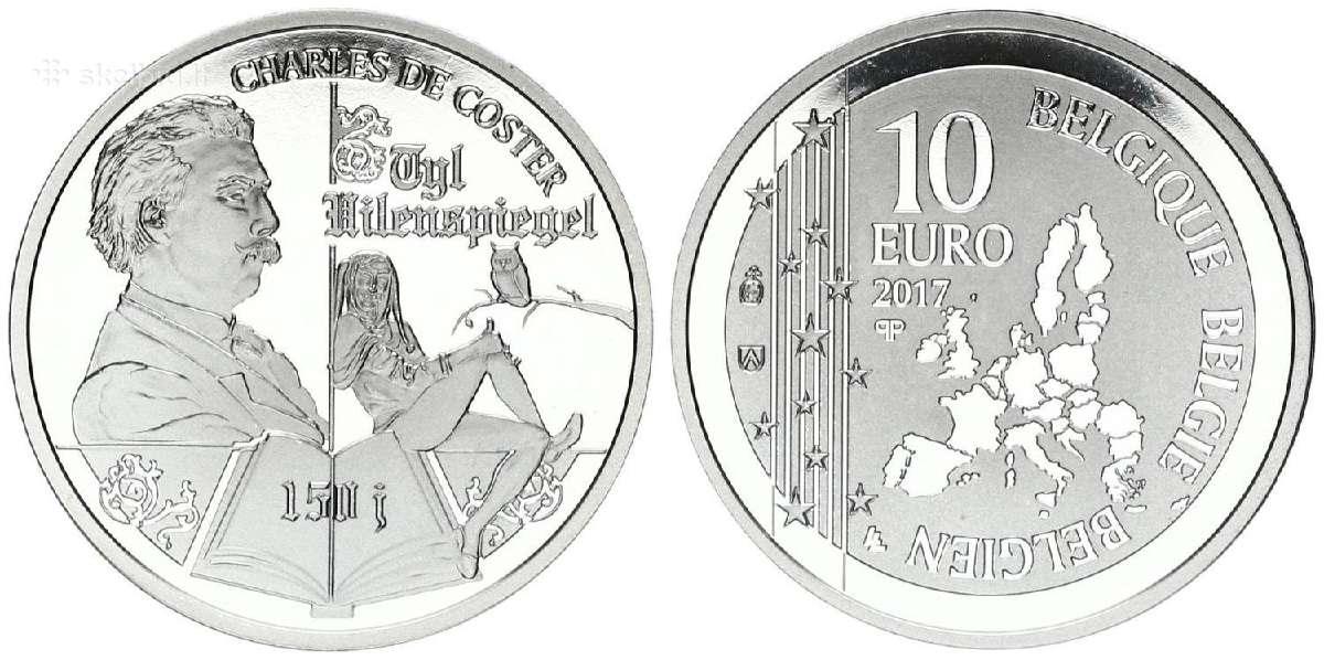 Dvi sidabrinės proginės Belgijos monetos - nuotraukos Nr. 2