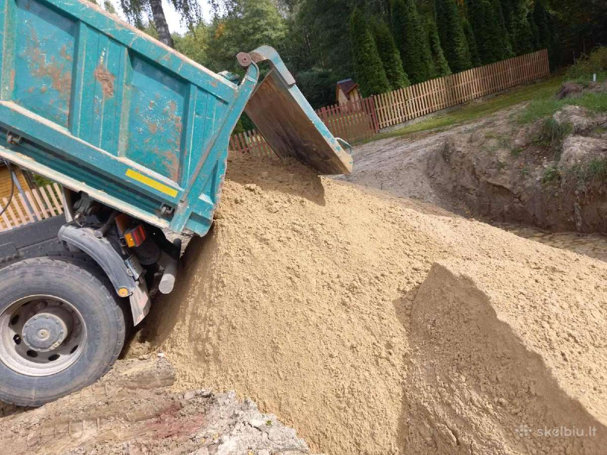 Žvyras Smėlis Juodžemis Savivarčio6x6nuoma betonas - nuotraukos Nr. 20