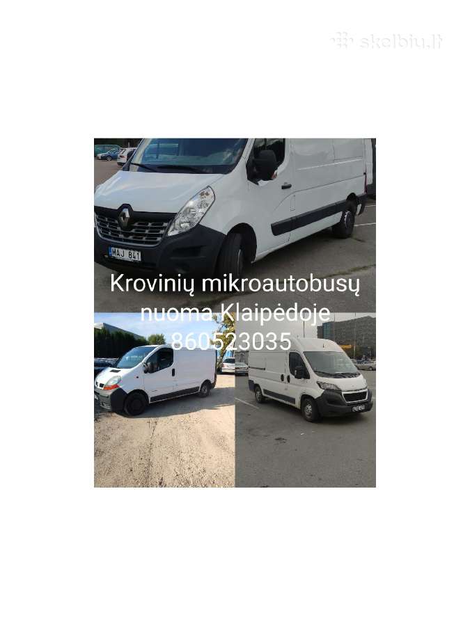 Krovininių mikro busų nuoma, B kat.nuo30e