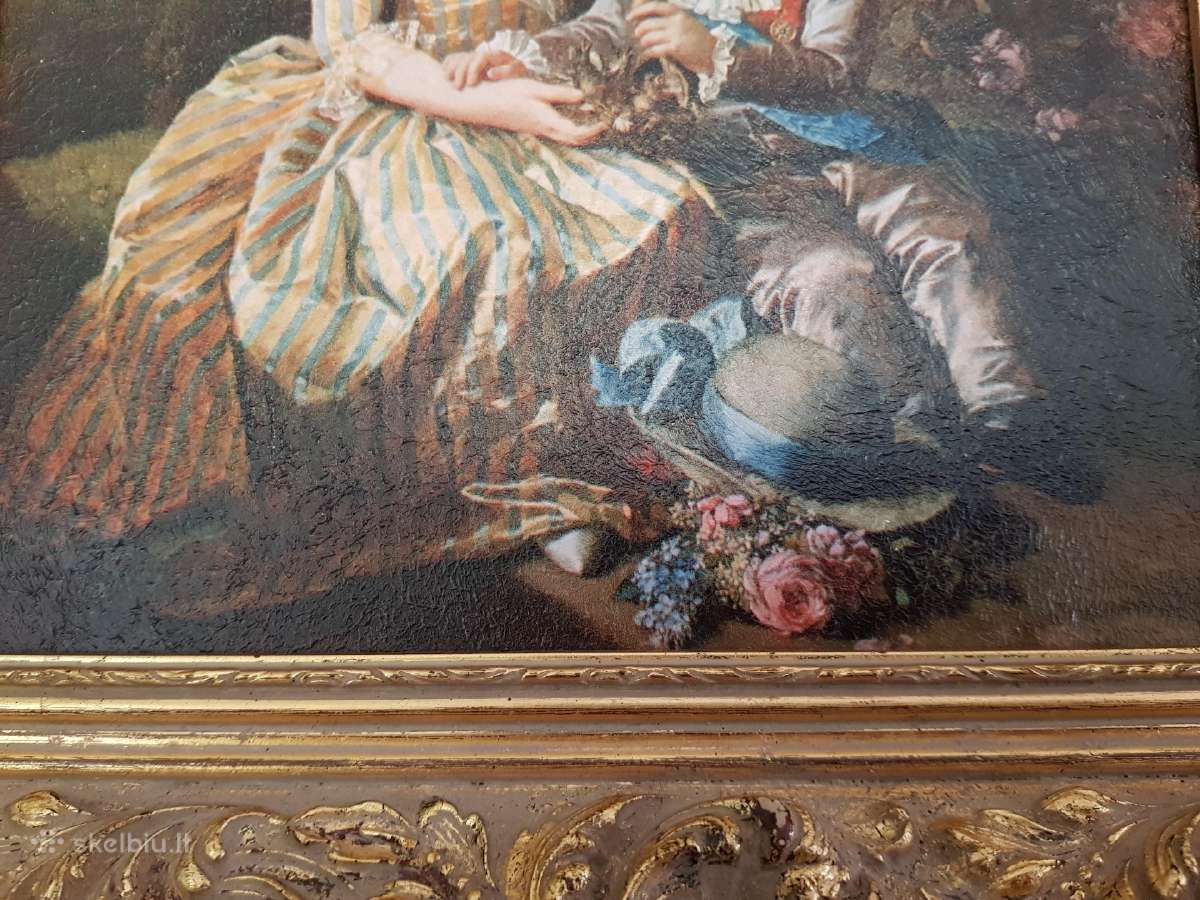 Du seni paveikslai. Drobė Aliejus. XIX a. Keitimas - nuotraukos Nr. 14