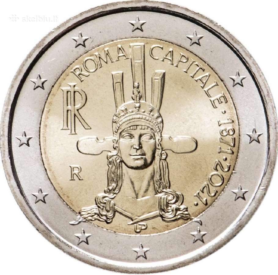 2 eurų Italijos Unc proginės monetos - nuotraukos Nr. 3