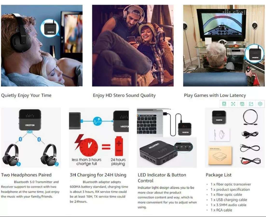 Bluetooth 5.0 adapteris - nuotraukos Nr. 4