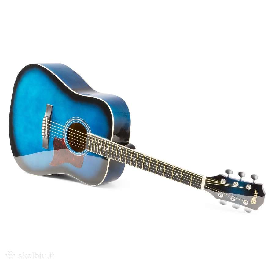 Max Solojam akustinė gitara melyna - rinkinys - nuotraukos Nr. 4