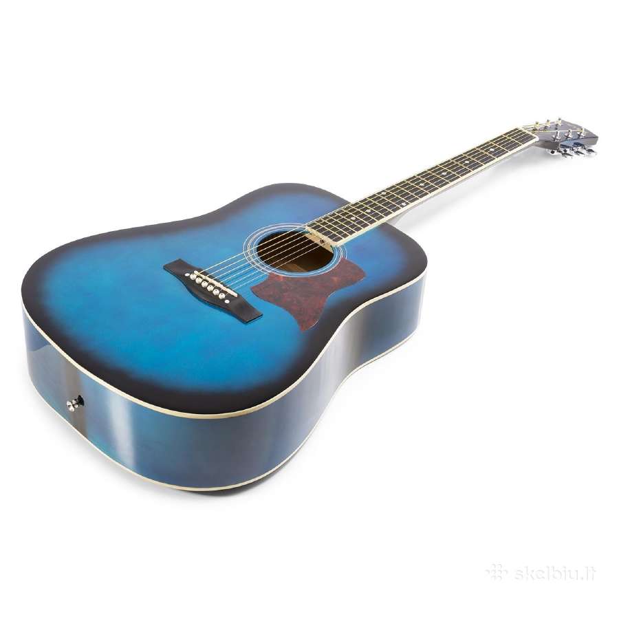 Max Solojam akustinė gitara melyna - rinkinys - nuotraukos Nr. 5