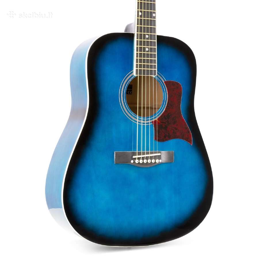 Max Solojam akustinė gitara melyna - rinkinys - nuotraukos Nr. 6