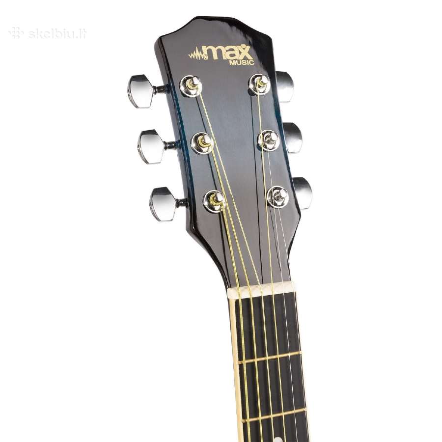 Max Solojam akustinė gitara melyna - rinkinys - nuotraukos Nr. 8
