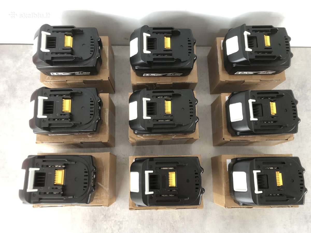Makita baterijos akumuliatorius 6ah 18v - nuotraukos Nr. 6