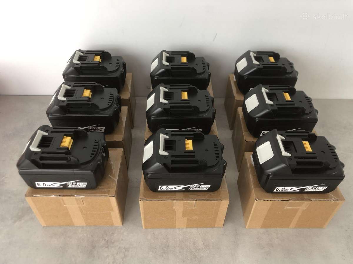Makita baterijos akumuliatorius 6ah 18v - nuotraukos Nr. 7