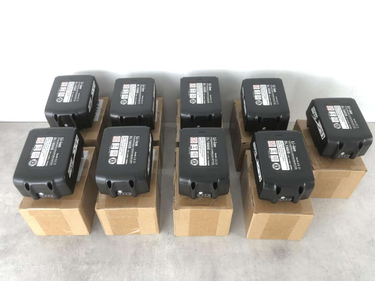 Makita baterijos akumuliatorius 6ah 18v - nuotraukos Nr. 8