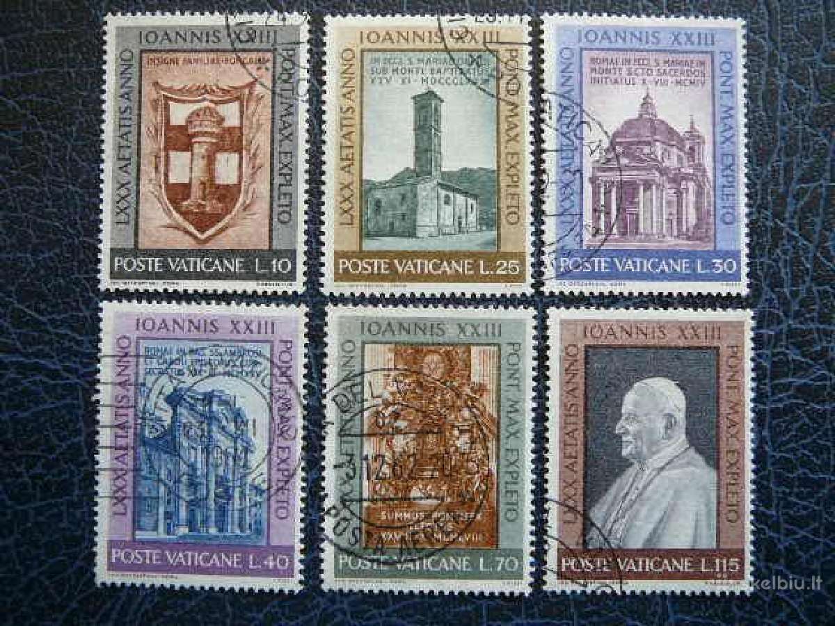 Popiezius Baznycios Vatikanas 1961 antsp. vt616