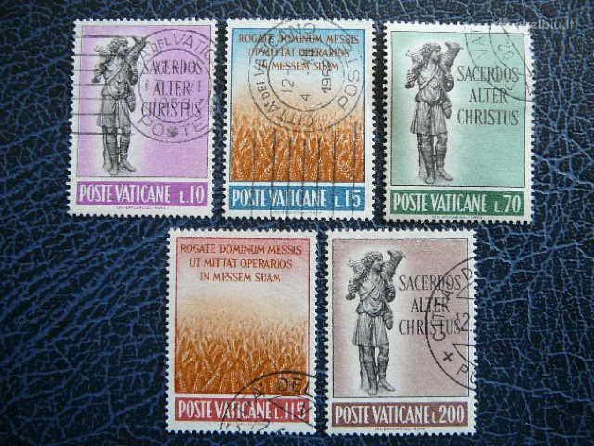 Kunigo pašaukimas Vatikanas 1962 antsp. vt622a