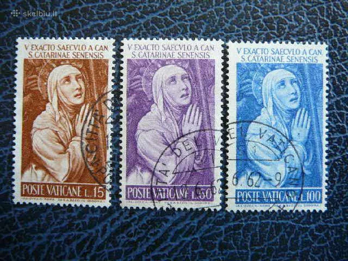 Sventoji Katerina Vatikanas 1962 antsp. vt623a - nuotraukos Nr. 2