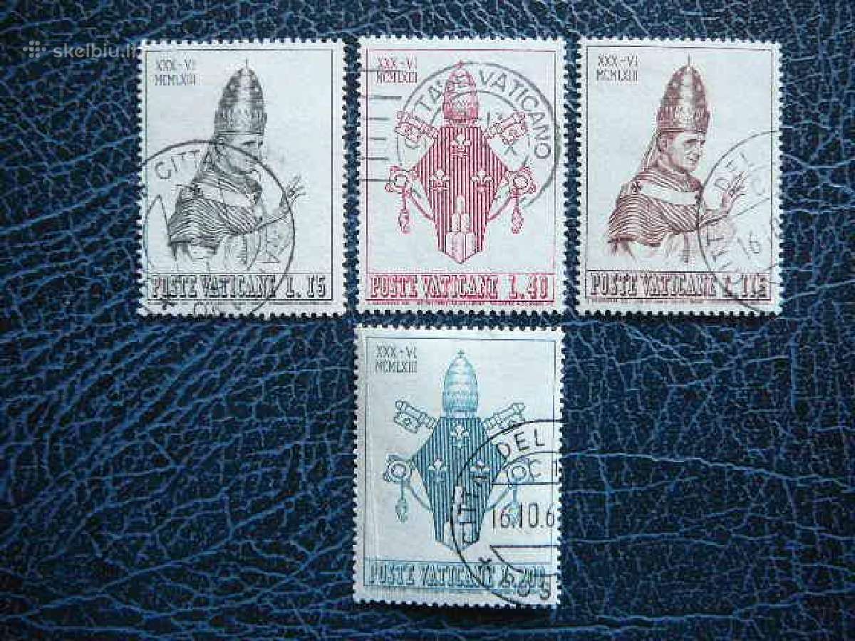 Popiezius Vatikanas 1963 antsp. vt634a