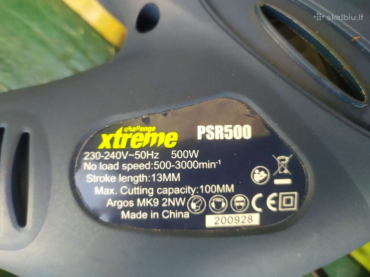 Stūmoklinis pjūklas challenge xtreme Psr500 - nuotraukos Nr. 6