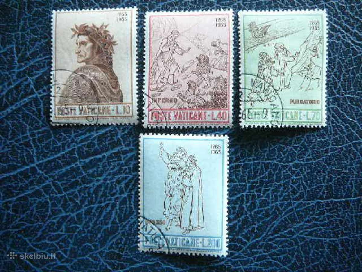 Poetas D. Aligieri Vatikanas 1965 antsp. vt652a