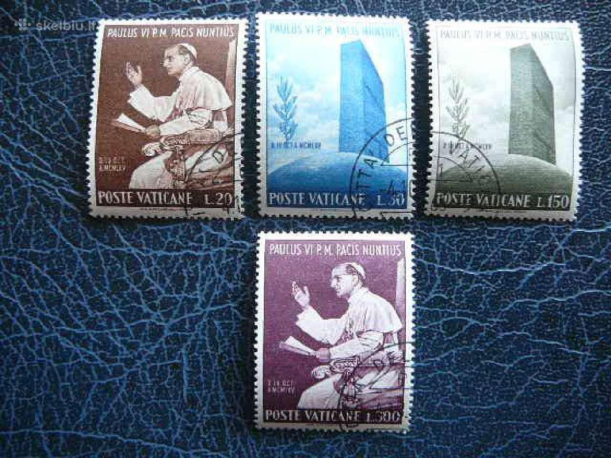Popiezius Sno Vatikanas 1965 antsp. vt654a