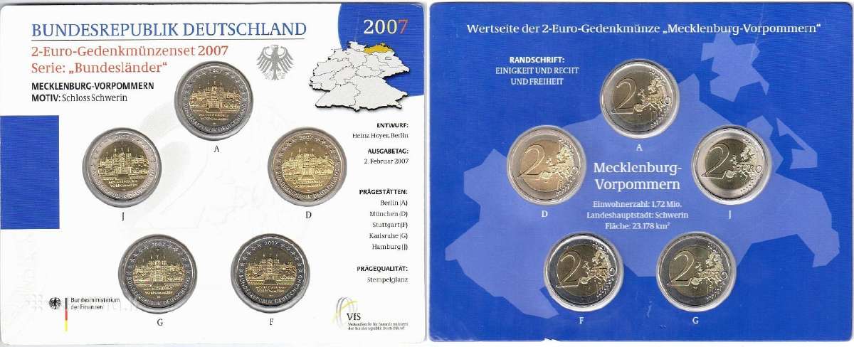Vokietijos proof rinkiniai - nuotraukos Nr. 8