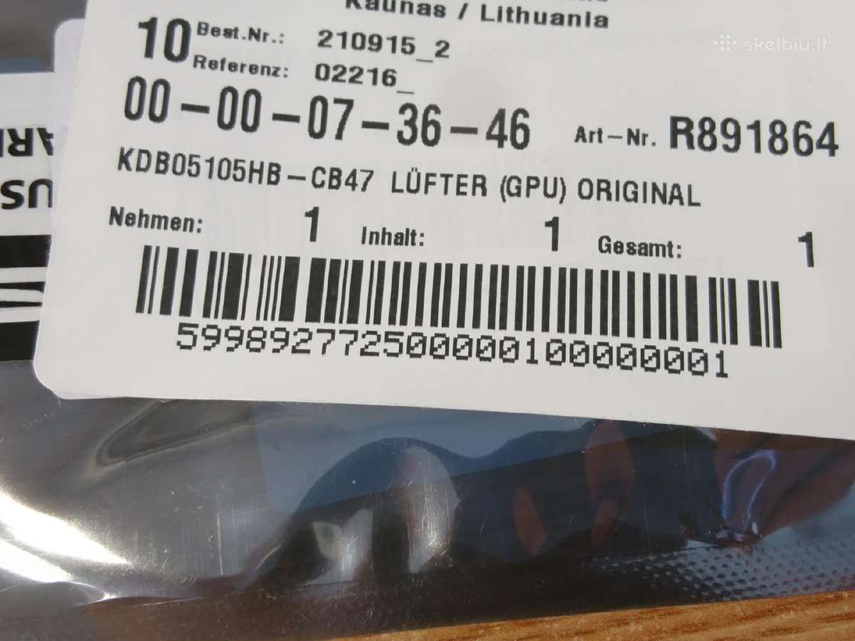 Asus aušintuvas Kdb05105hb
