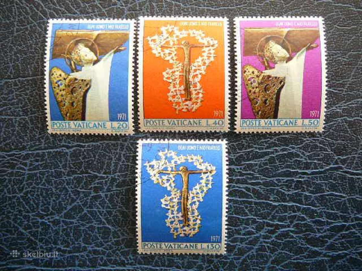 Skulpturos Kryzius Vatikanas 1971 antsp. vt711a