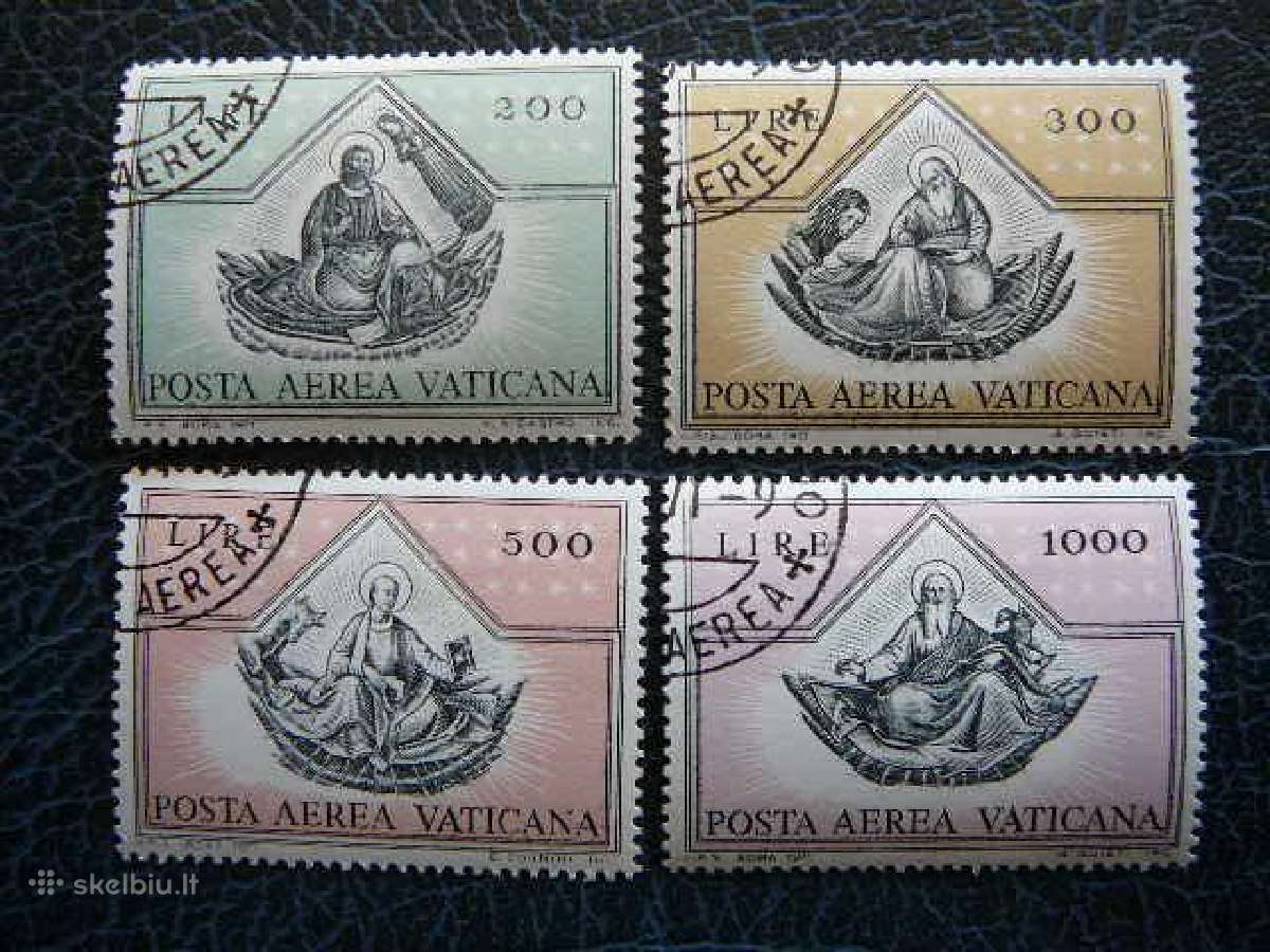 Evangelistai Freskos Vatikanas 1971 antsp. vt714a