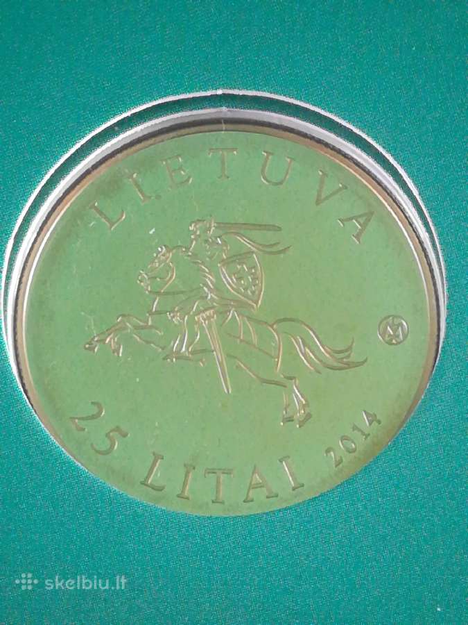25 litų moneta skirta Baltijos kelio 25-mečiui - nuotraukos Nr. 3