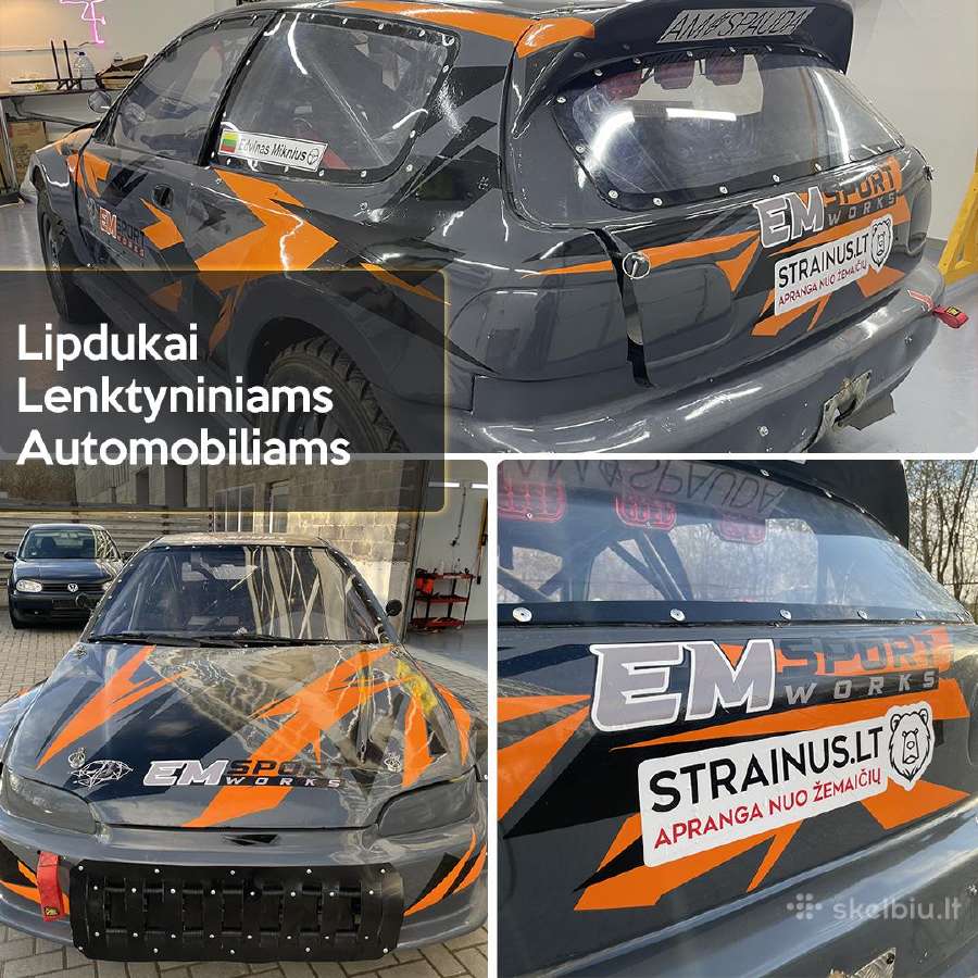 Automobilių ir ofisų reklamos klijavimas