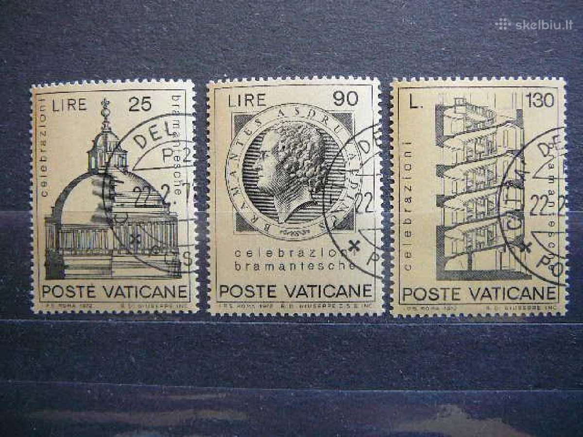 Architektura Vatikanas 1972 antsp. vt721a