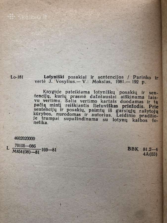 Lotyniški posakiai ir sentencijos - nuotraukos Nr. 5