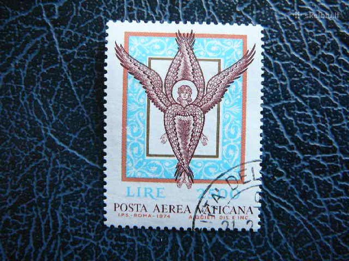 Angelo mozaika Vatikanas 1974 antsp. vt741a
