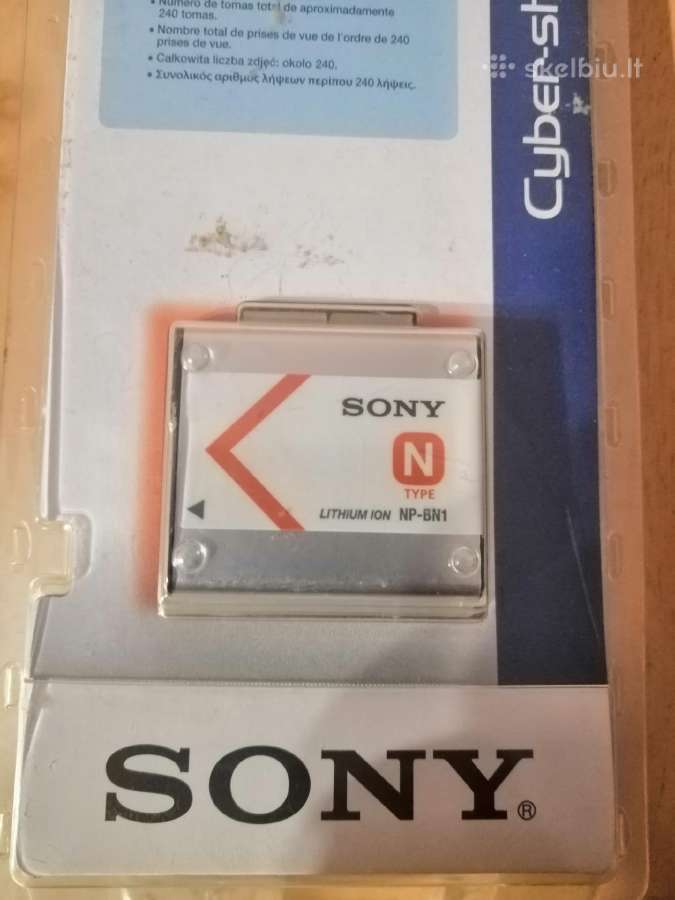 Sony Originali baterija Np-bn1 - nuotraukos Nr. 2