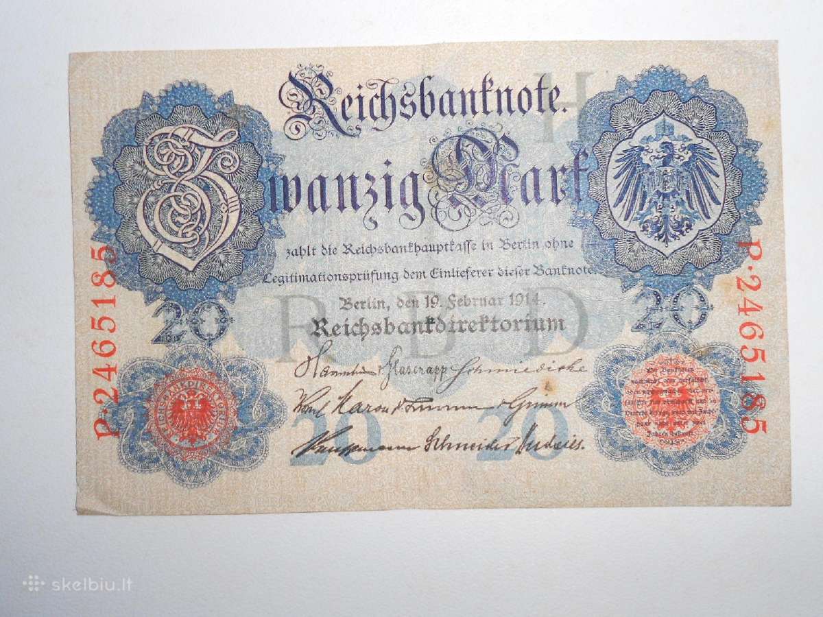 20 markių 1914m Vokietija.