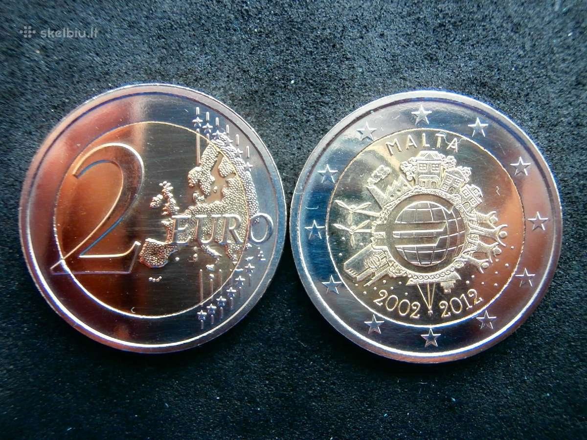Proginės Euro monetos 2012 m. - nuotraukos Nr. 3