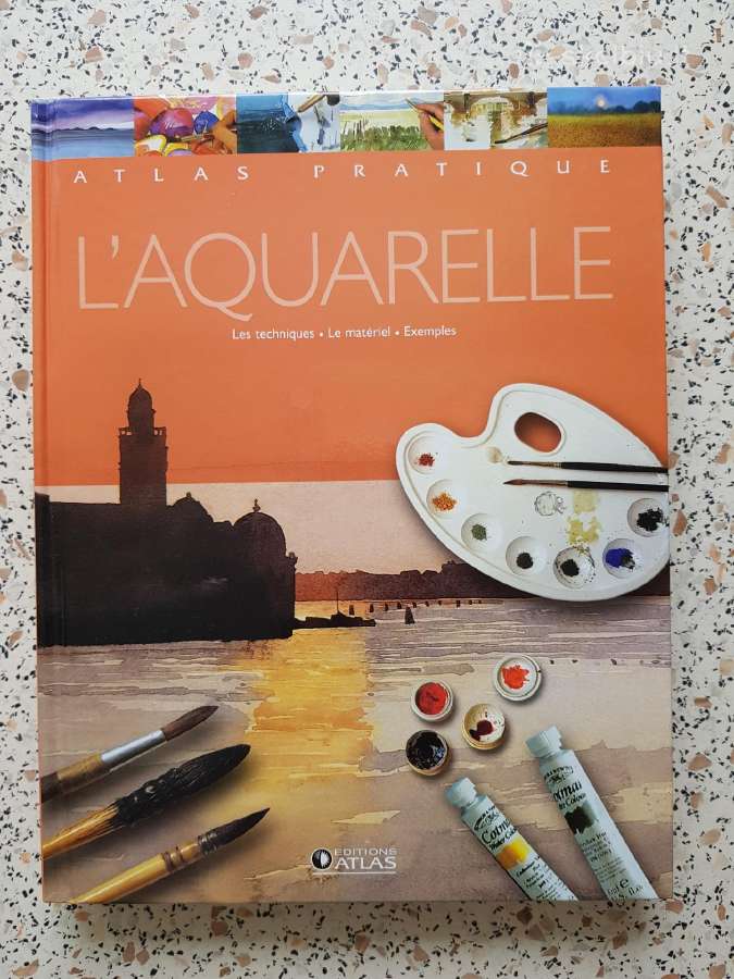 Knyga prancūzų kalba "Atlas pratique L'aquarelle"