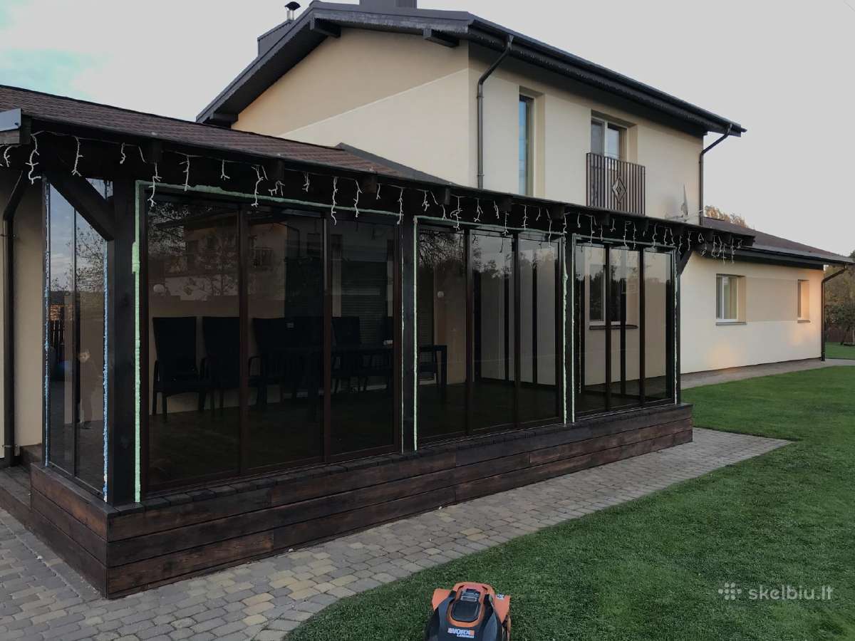 Šiltas ir šaltas terasu, stiklinimas iš Aliuminio - nuotraukos Nr. 11
