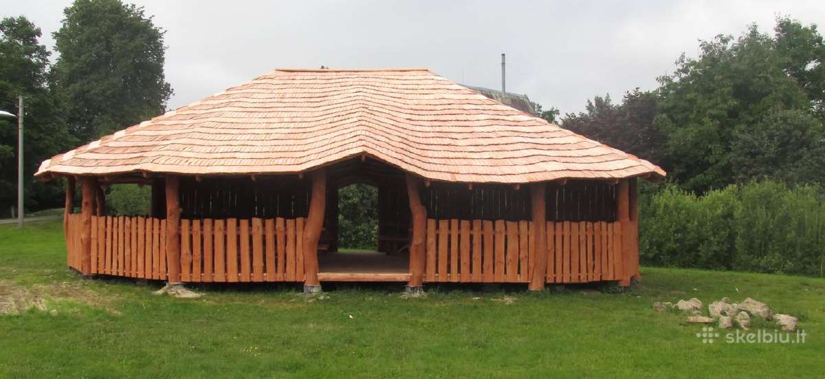 Skiedriniai stogai, drebulinės skiedros, skiedros - nuotraukos Nr. 3