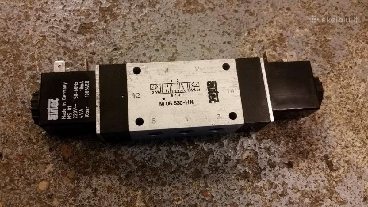 Pneumatiniai vožtuvai 24v/dc.