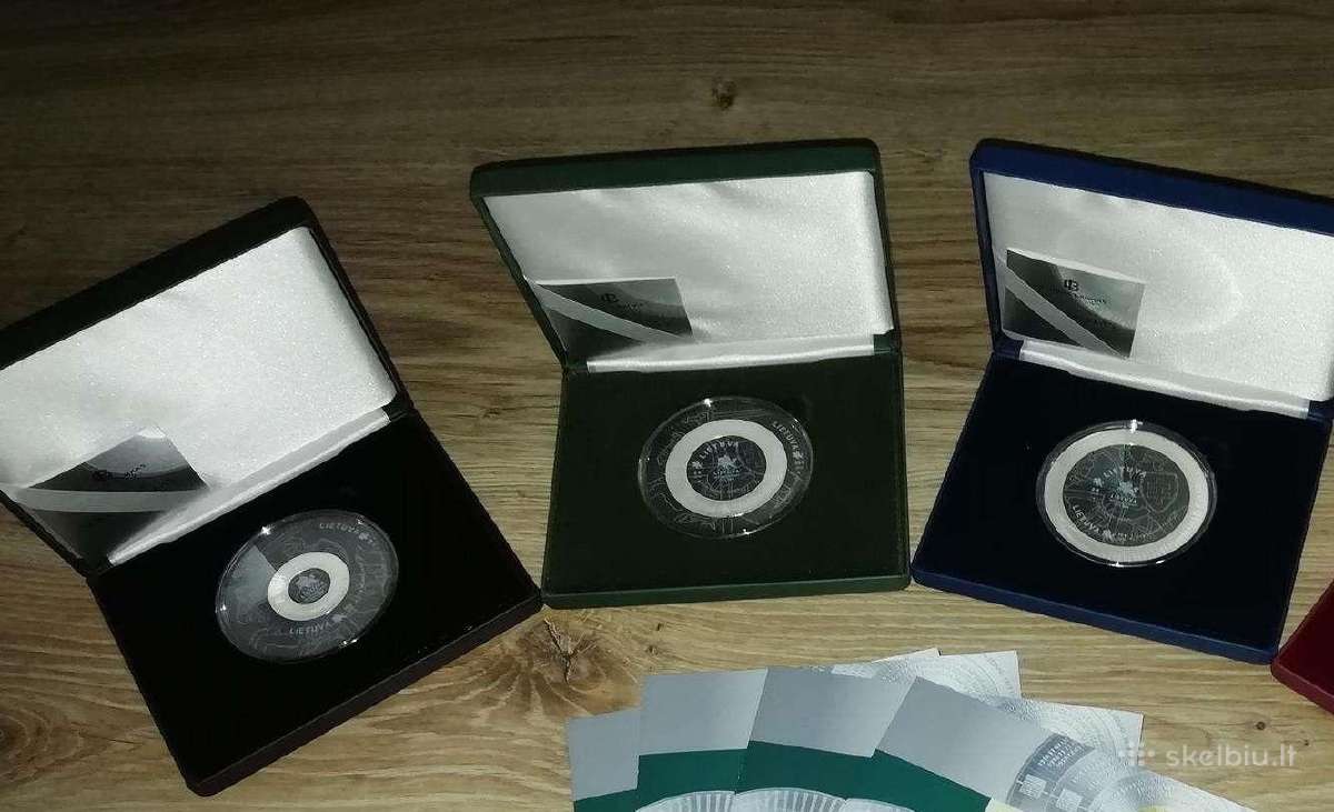 2018m - 5 eurai - 10 eurų - 20 eurų - 100-mečiui