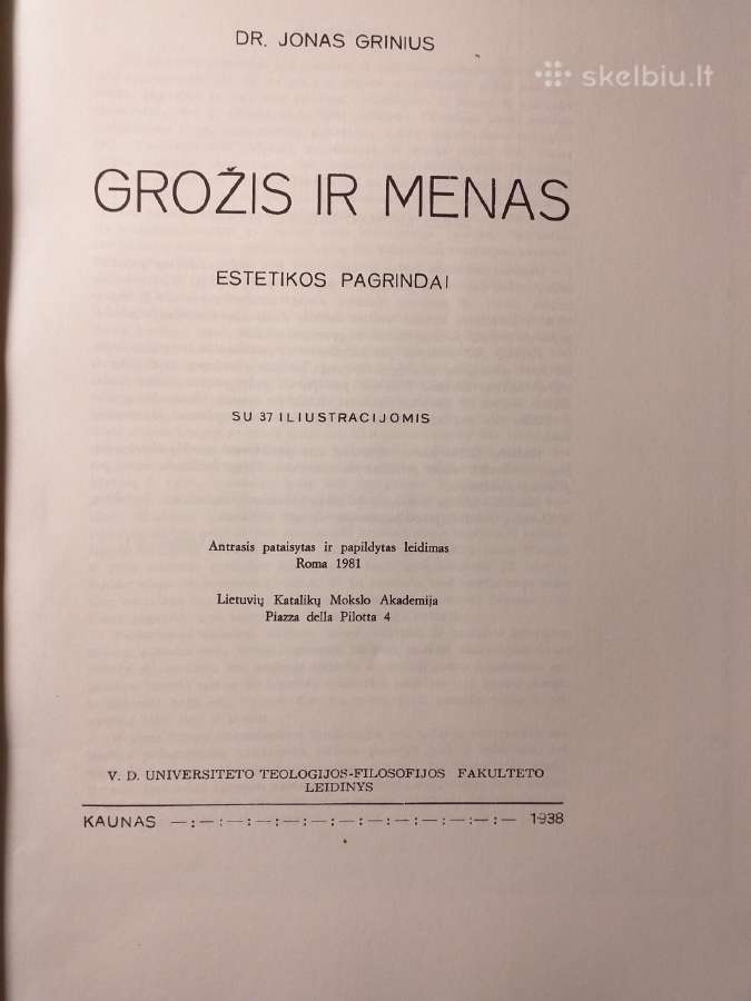 Grožis ir menas. Jonas Grinius - nuotraukos Nr. 2