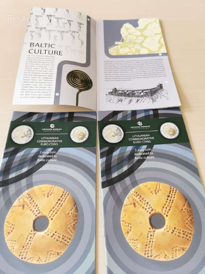 2 eu proginės, skirtos Baltų kultūrai lankstinukas