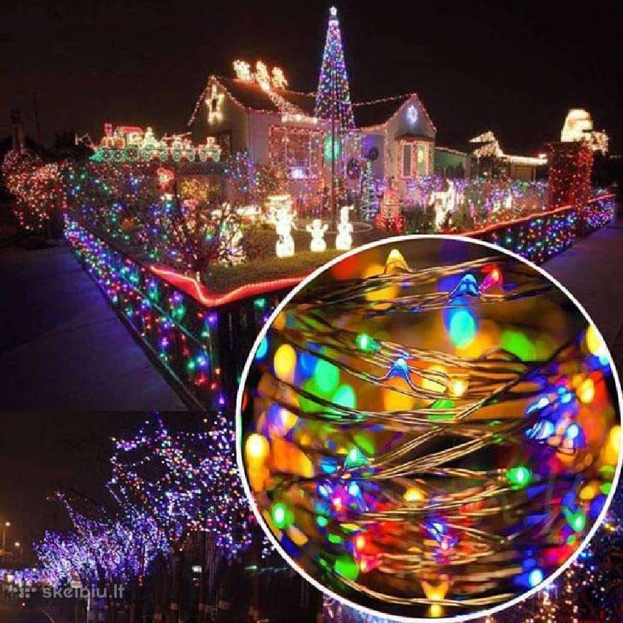 LED spalvota lanksti - vielos girlianda 300led 30m - nuotraukos Nr. 2