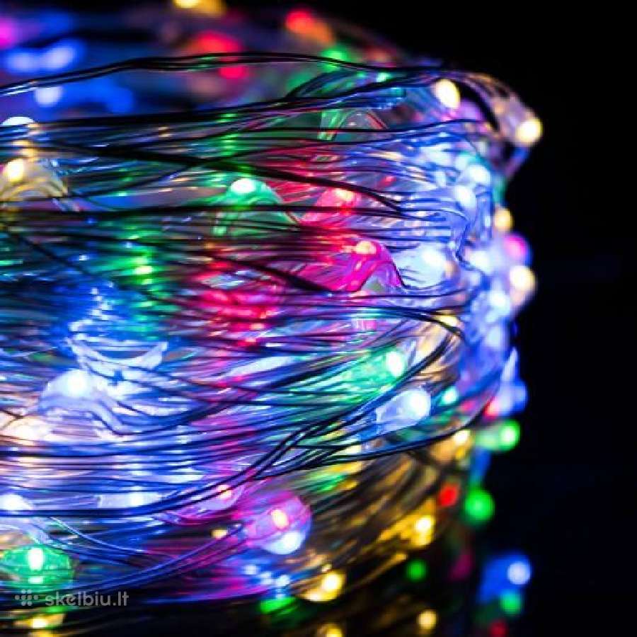 LED spalvota lanksti - vielos girlianda 300led 30m - nuotraukos Nr. 4