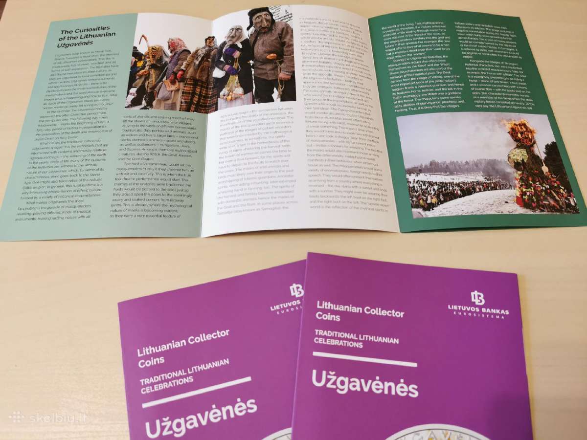 Monetos , skirtos Užgavėnems lankstinukas