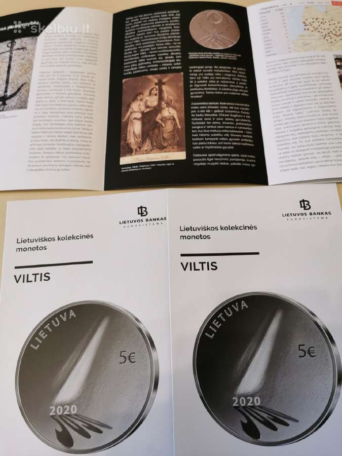 5 eurų mon, skirtos Vilčiai ( Covid ) lankstinukas