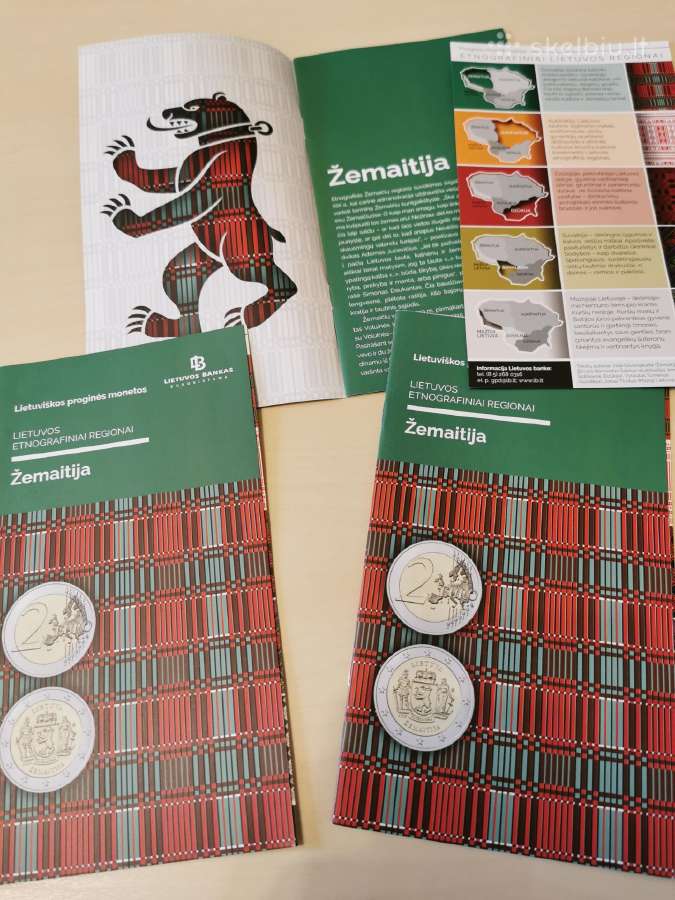 2 eurų monetos, skirtos Žemaitijai lansktinukas