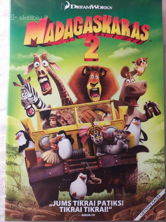 Dvd "Madagaskaras 2" (Madagascar 2)