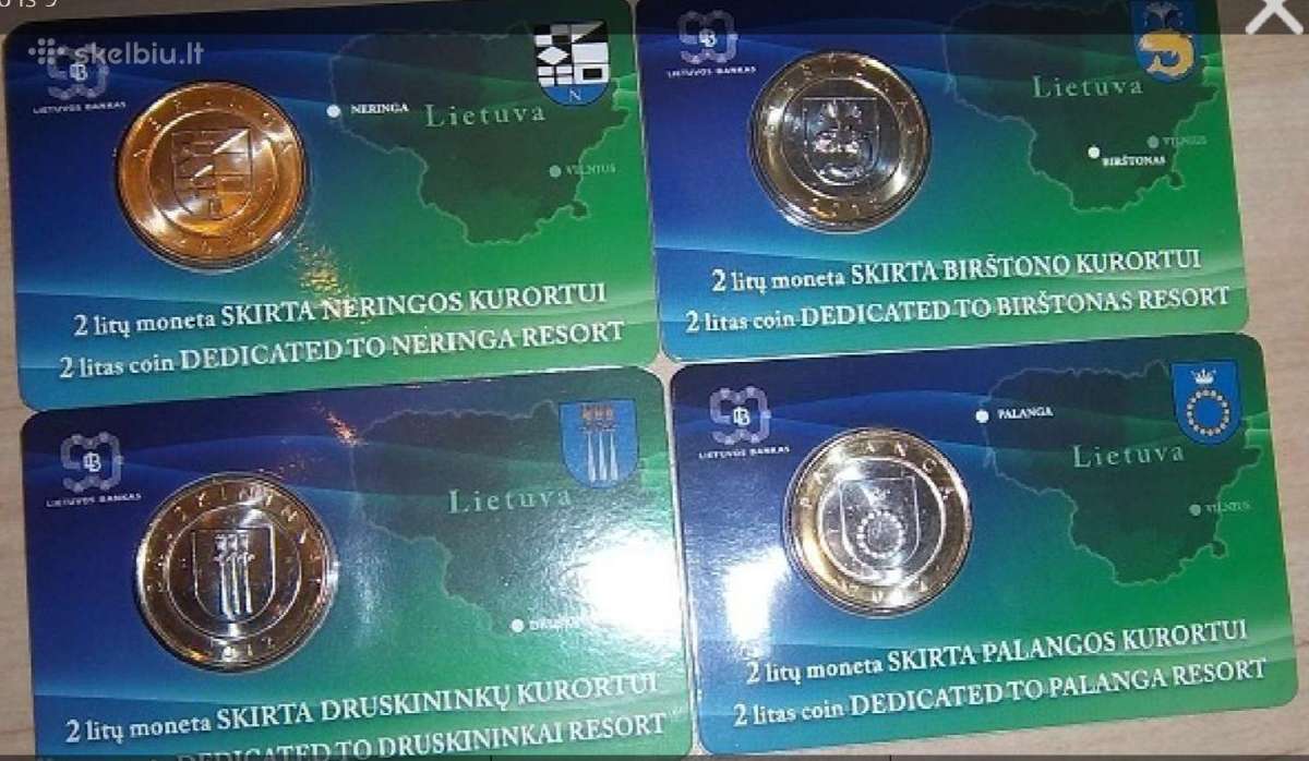 2012m kurortai kortelėse (Unc)