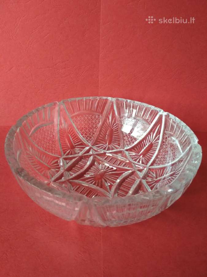 Krištolinės dvi vazos 21,5 cm - nuotraukos Nr. 2
