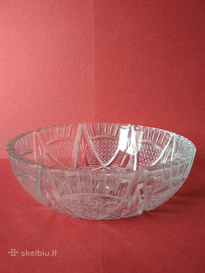 Krištolinės dvi vazos 21,5 cm - nuotraukos Nr. 4