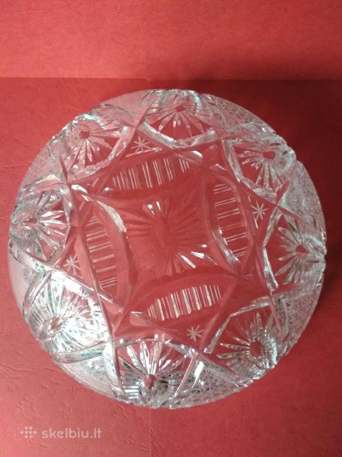 Krištolinės dvi vazos 21,5 cm - nuotraukos Nr. 3