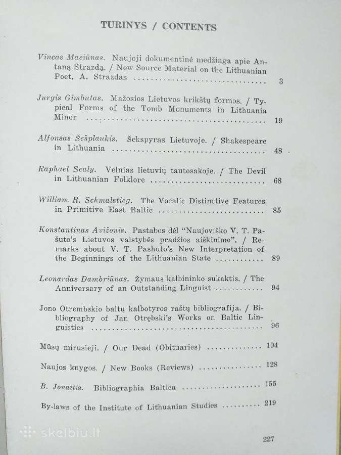 Lituanistikos darbai (Čikaga, 1966) - nuotraukos Nr. 2